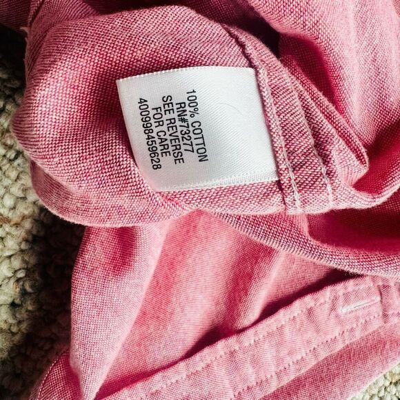 Sonoma button down salmon Color button down long sleeve  casual dress shirt  siz - Picture 9 of 9